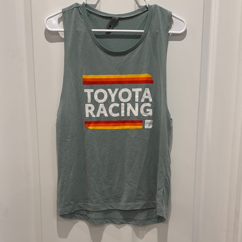 Next Level Apparel Green Sleeveless Muscle Tee
